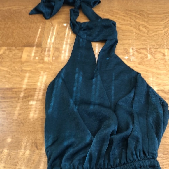 NWT Show Me Your Mumu Green Halter Maxi Prom Dress - Picture 4 of 7